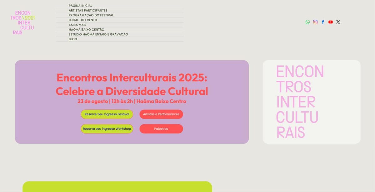 Encontros Interculturais site