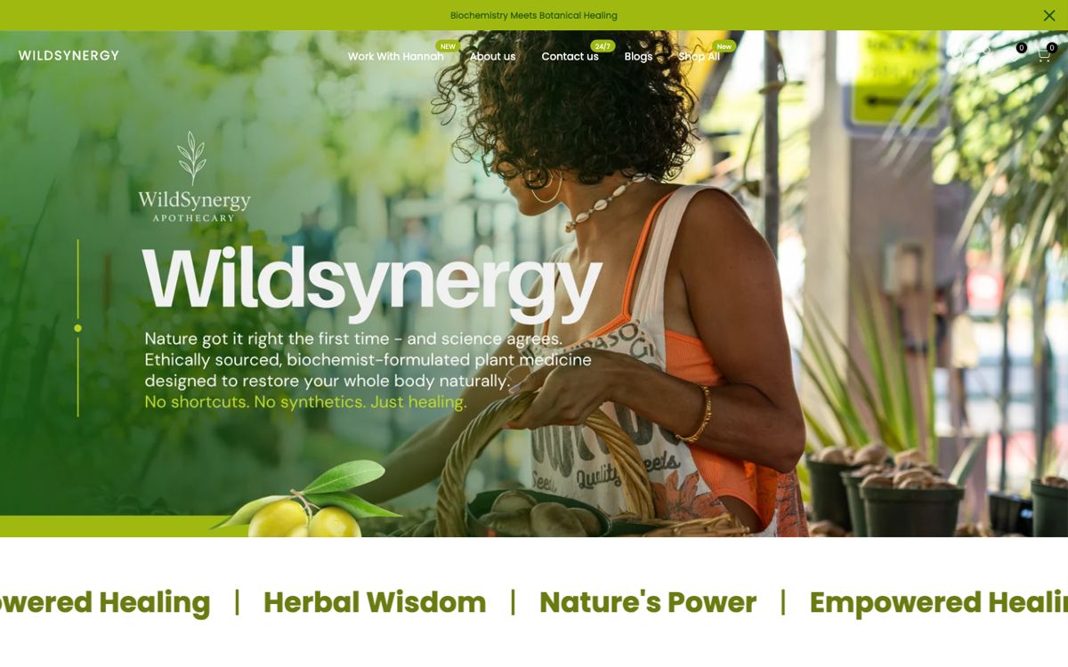 WildSynergy Apothecary site
