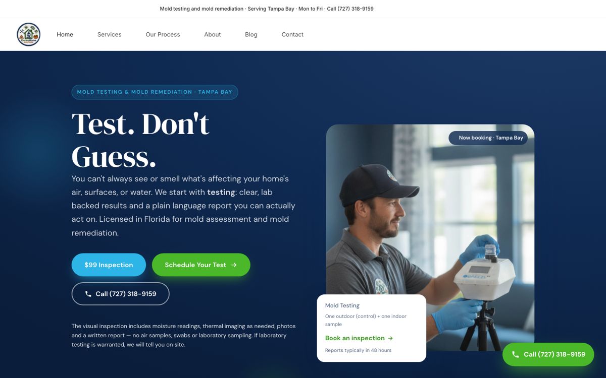 EnviroHome Solutions sitio web