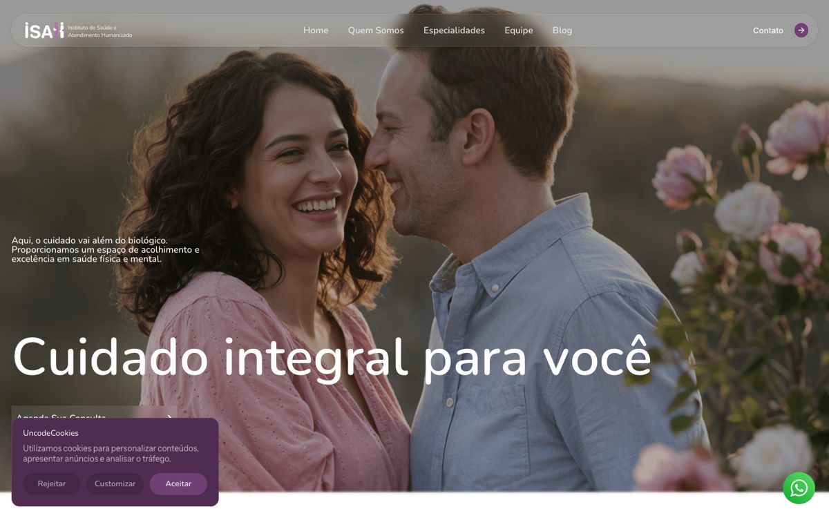 ISAH Curitiba sitio web